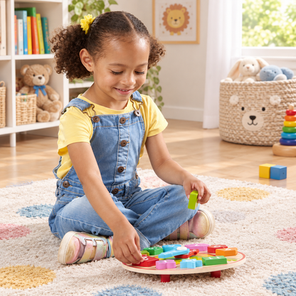 Wooden Shape Sorting Learning Clock