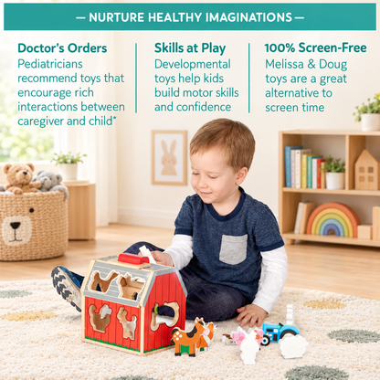 Wooden Farm Sorting Barn Toy